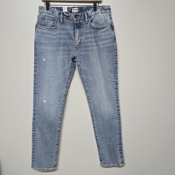 Nwt Todd Snyder Slim Fit‎ Stretch Destroyed Indigo Jeans Men's Sz 32 X 32